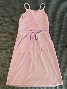Girl’s Chaser Lavender Spaghetti Strap Terry Cloth Dress